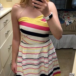 Strapless Striped Lilly Dress
